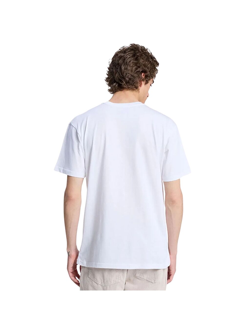 Skull Lines Erkek Beyaz Tişört-3