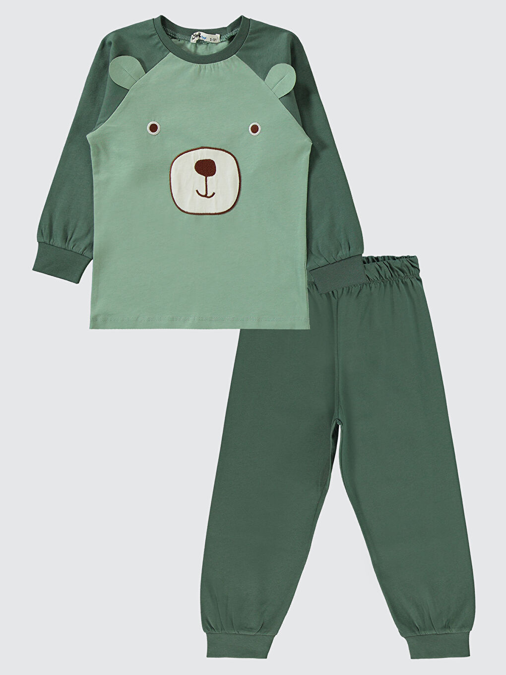 Boys Erkek Çocuk Pijama Takımı 2-5 Yaş Koyu Haki