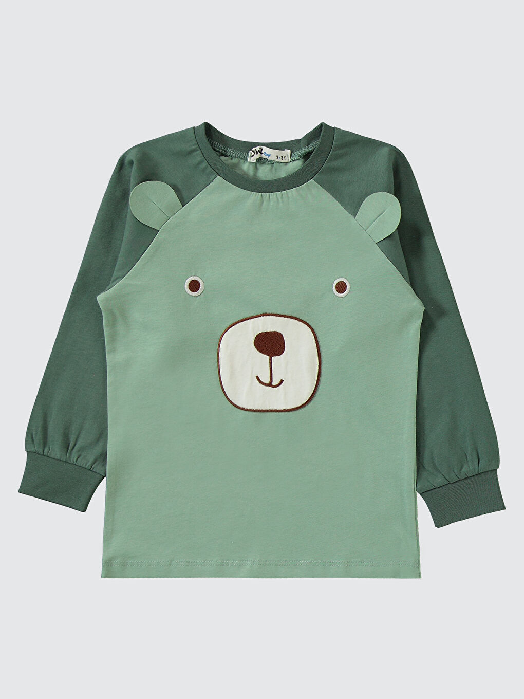 Boys Erkek Çocuk Pijama Takımı 2-5 Yaş Koyu Haki-2