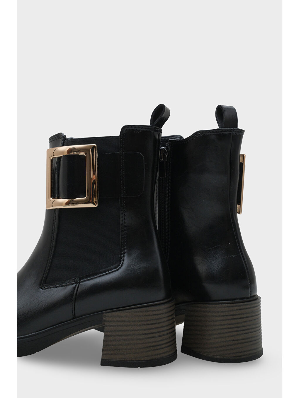 Siyah Rhody Metal Tokalı Kadın Bot-2