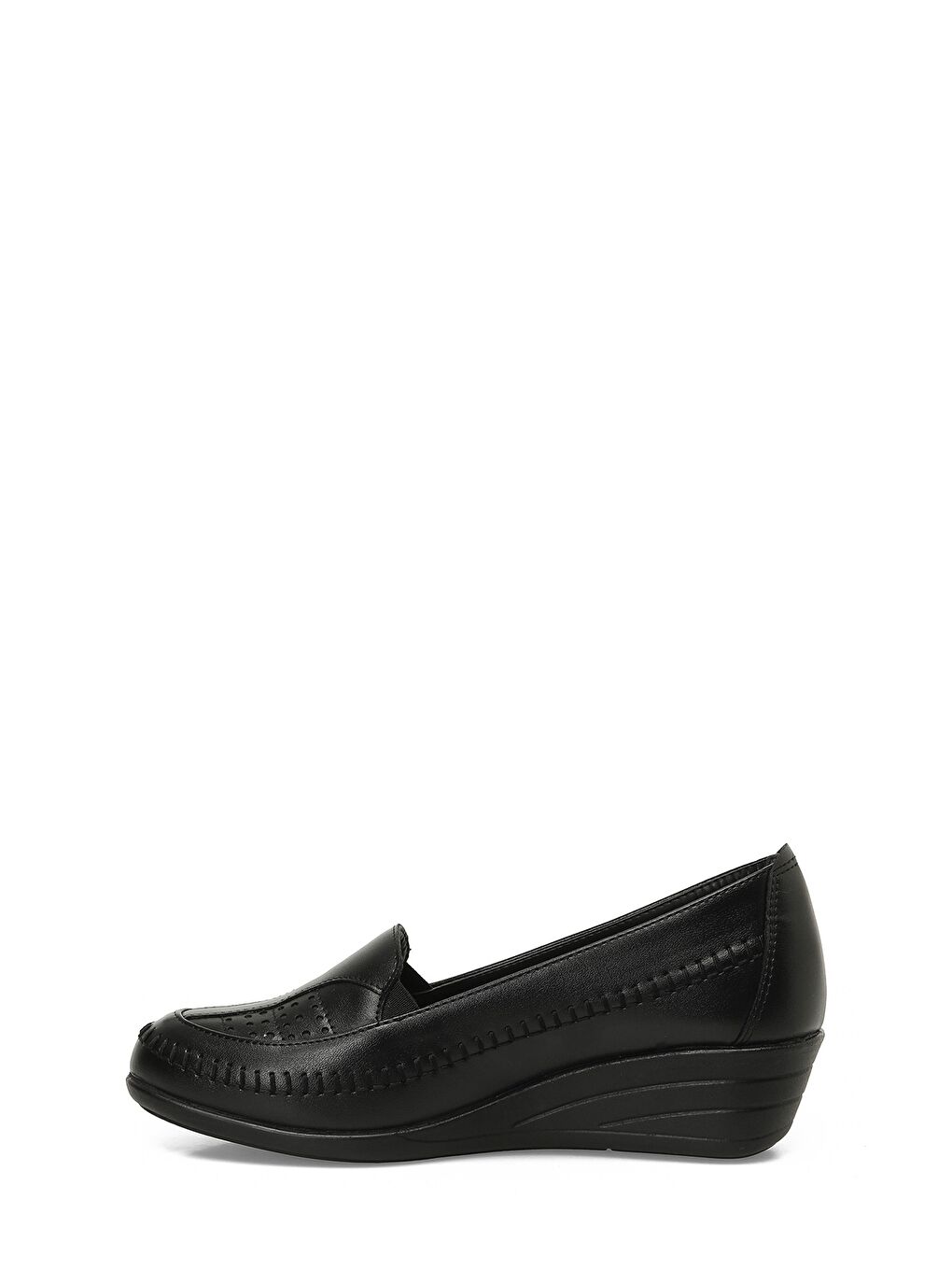 164077.Z5FX Siyah Kadın Dolgu Topuk Klasik Ayakkabı-2