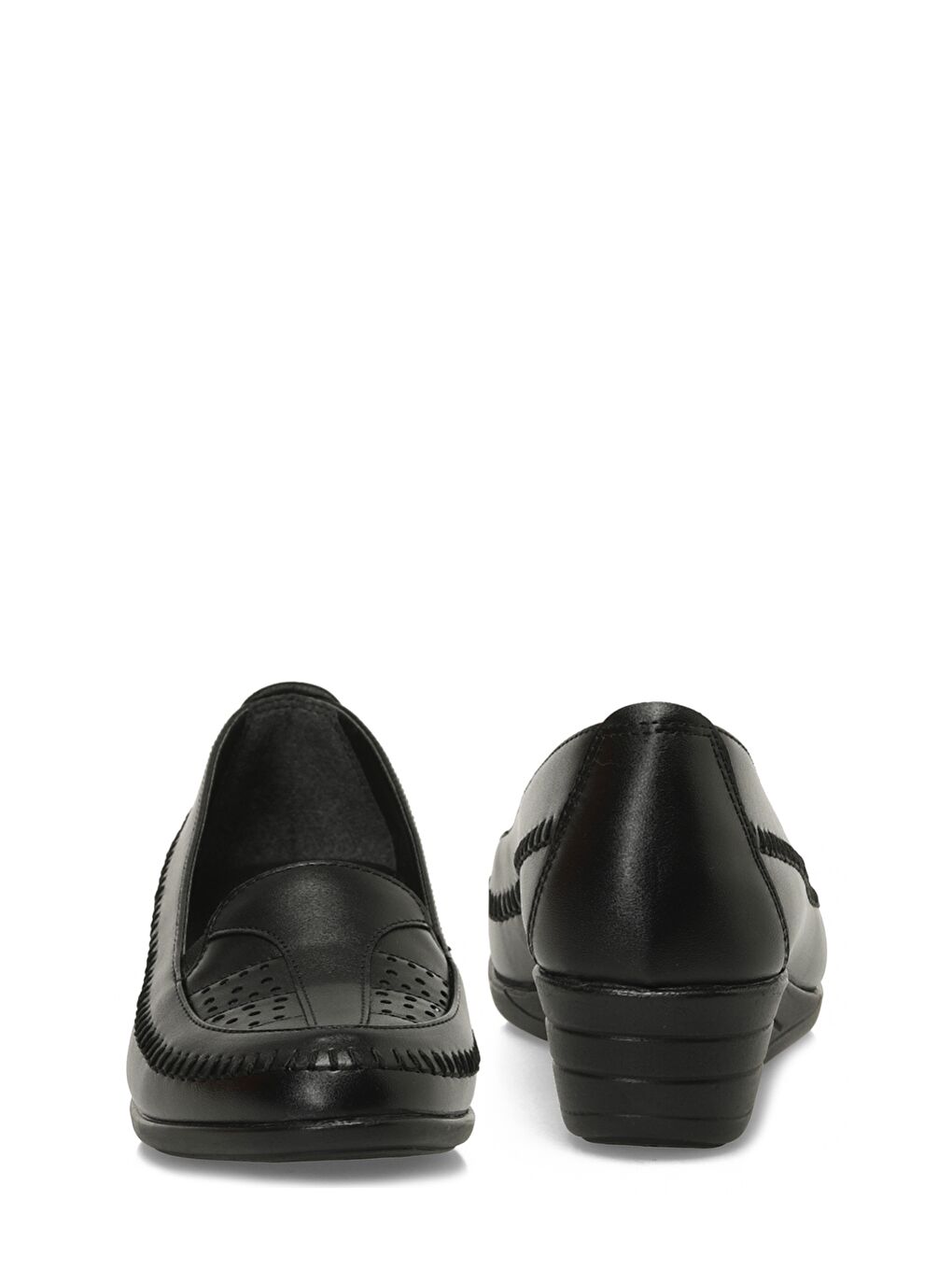 164077.Z5FX Siyah Kadın Dolgu Topuk Klasik Ayakkabı-4