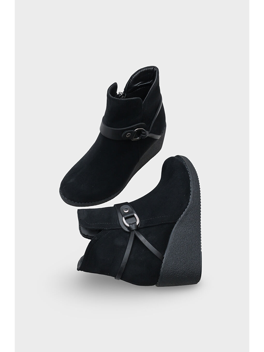 Siyah Vilma Dolgu Topuklu Kadın Bot-5