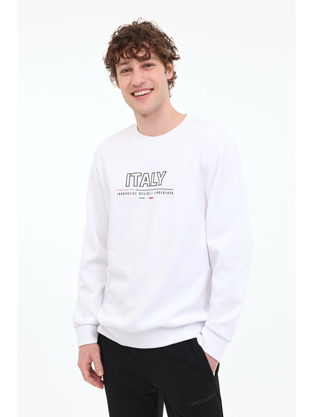 ML RENATO 16ITL413 5FX Beyaz Erkek Sweatshirt