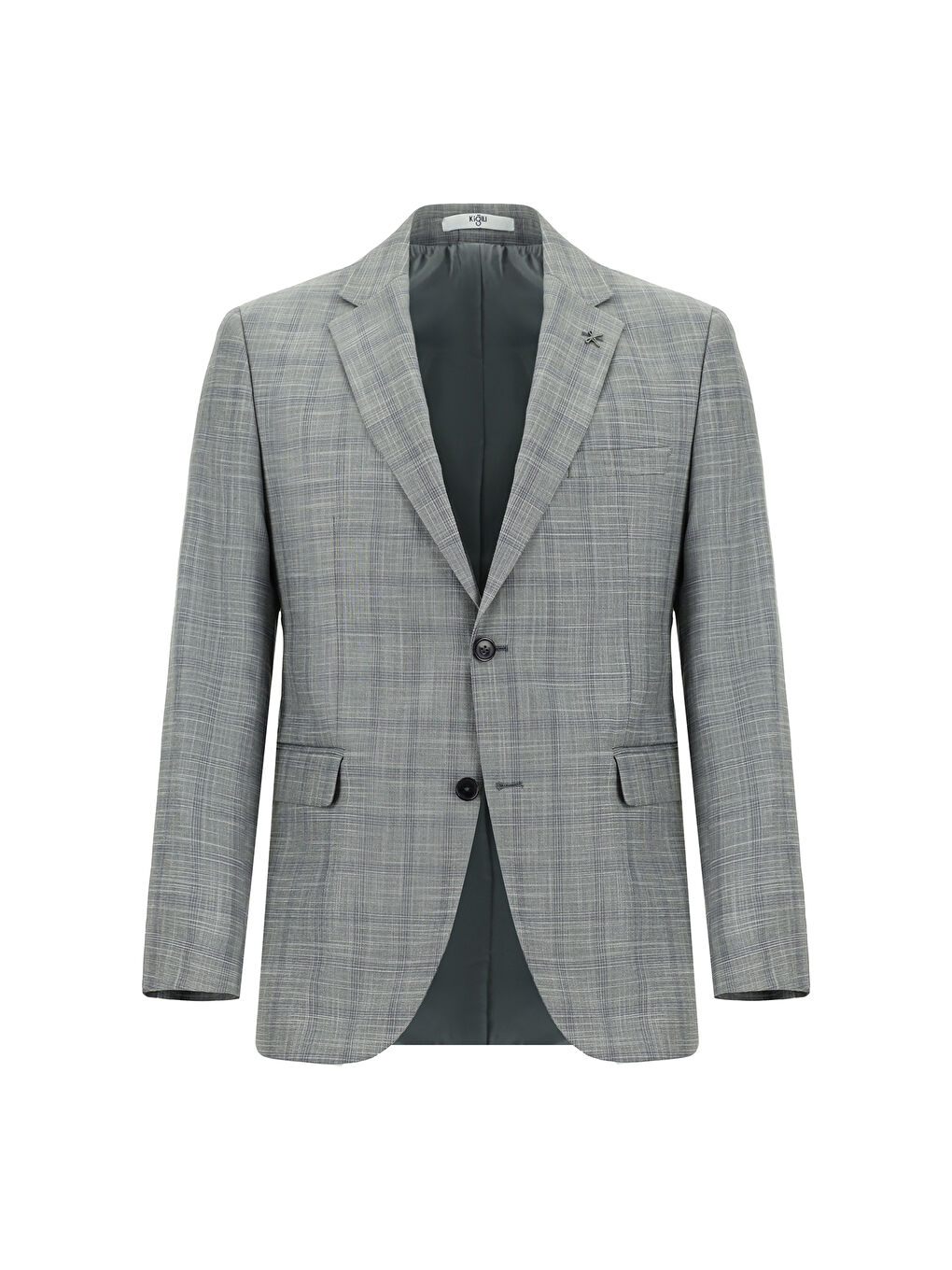 Gri Ekose Takım Elbise-1