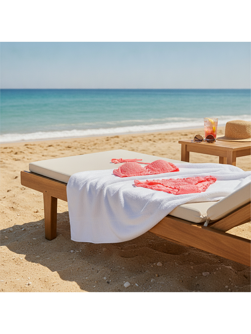 Kadın Plaj Giyim Pembe Renk Bikini Takım Bb2639-2