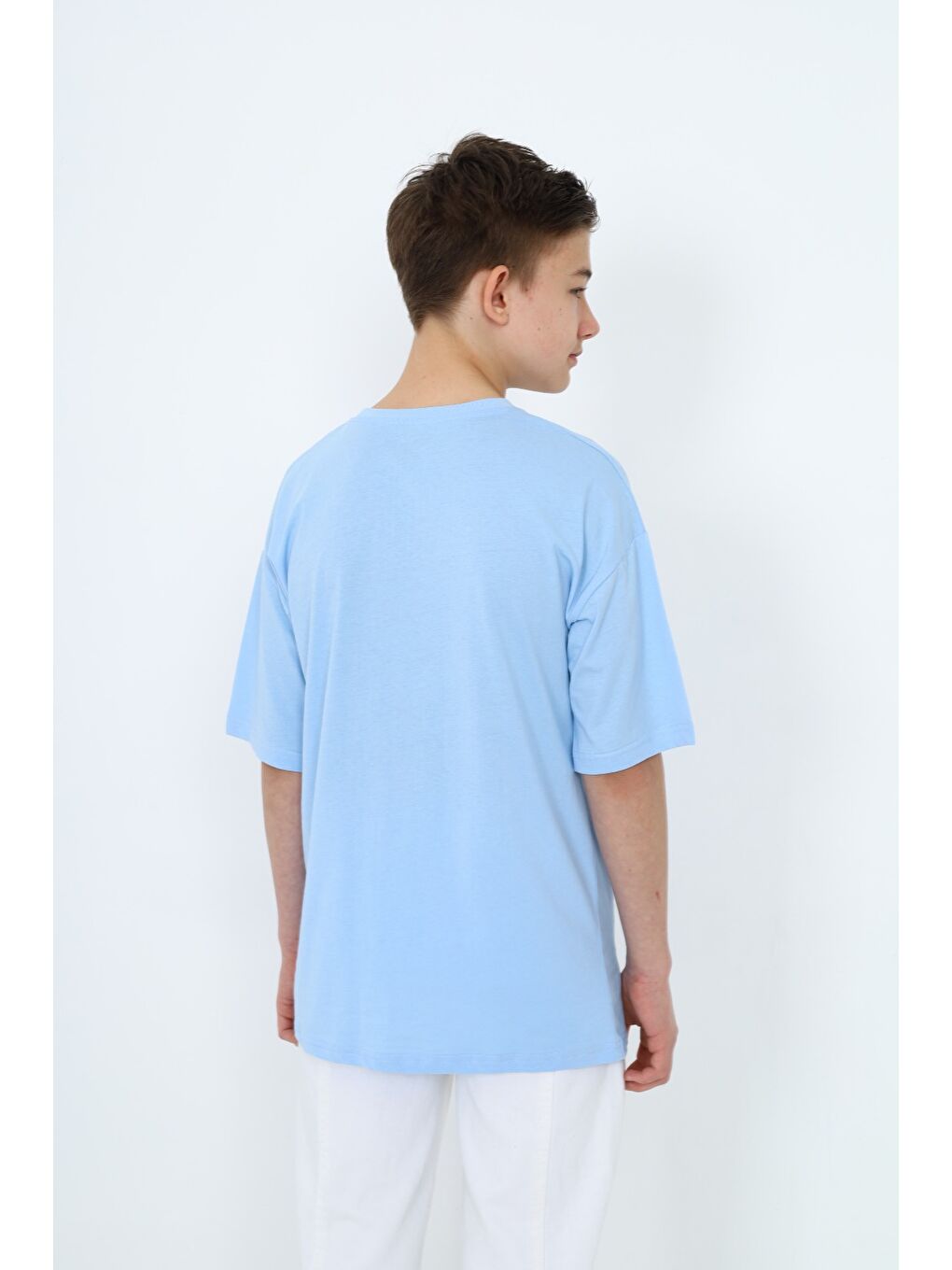 Lila Erkek Çocuk Baskılı Tişört-2