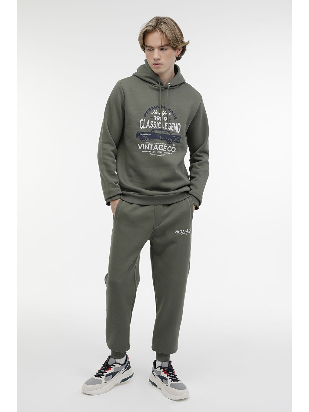 Kinetix Haki ME PERCY-B 17ED08 3PR Haki Erkek Sweatshirt - 2