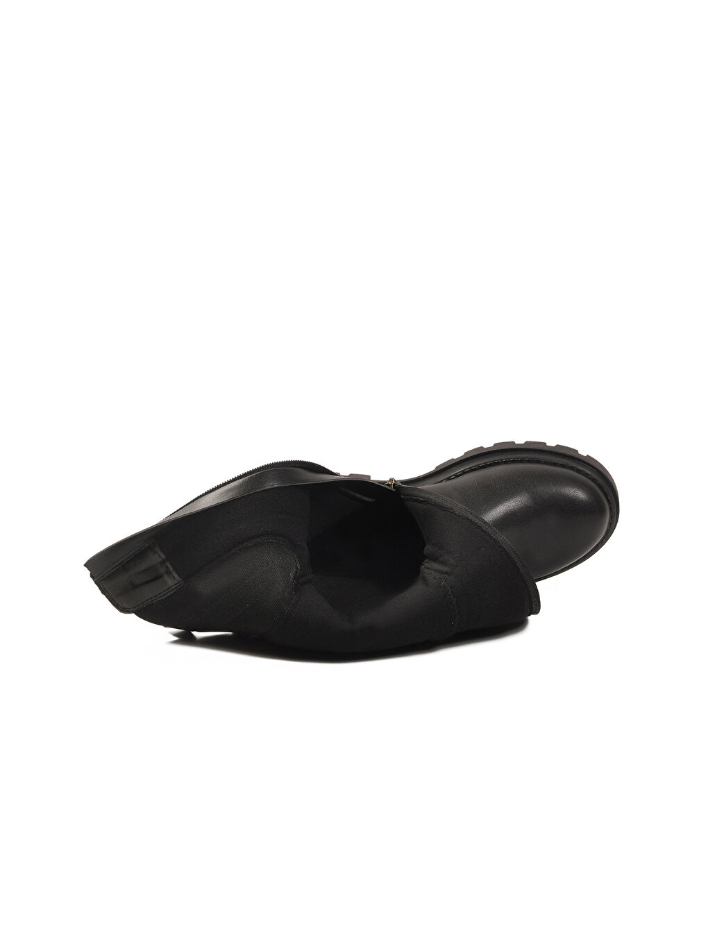 Siyah İçi Polarlı Fermuarlı Kız Çocuk Çizme Paris-26K F-3