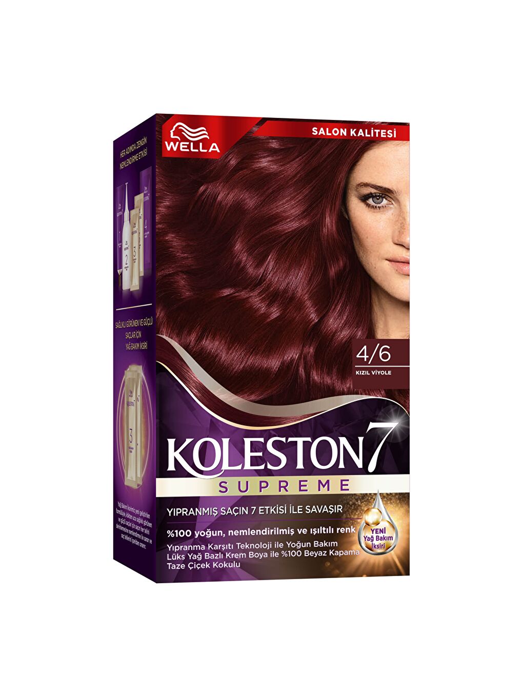 Wella Renksiz Koleston Supreme Kit 4/6 Kızıl Viyole *18 - 2