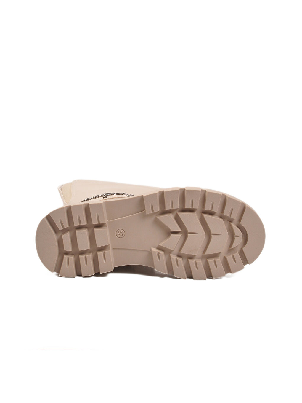 Bej İçi Polarlı Fermuarlı Kız Çocuk Çizme Paris-26K F-4