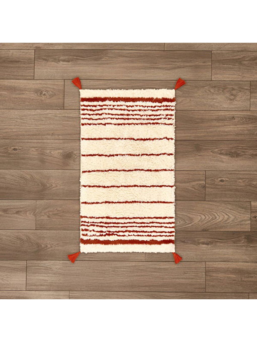 Soft Colorful Banyo Paspası - Beyaz - 60x100 cm