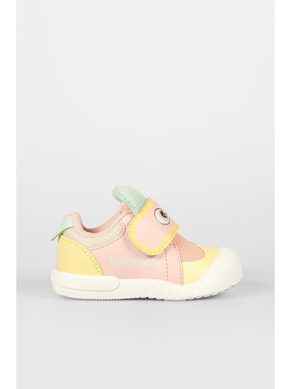 Pembe Loca Baskılı Kız Bebek Pudra Günlük Ayakkabı