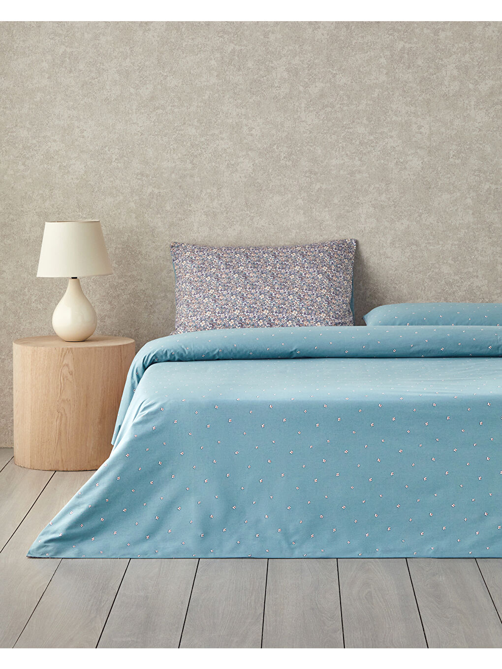 Vivid Garden Pamuk Çift Kişilik Nevresim Takımı 200x220 cm Yeşil-Pembe-1