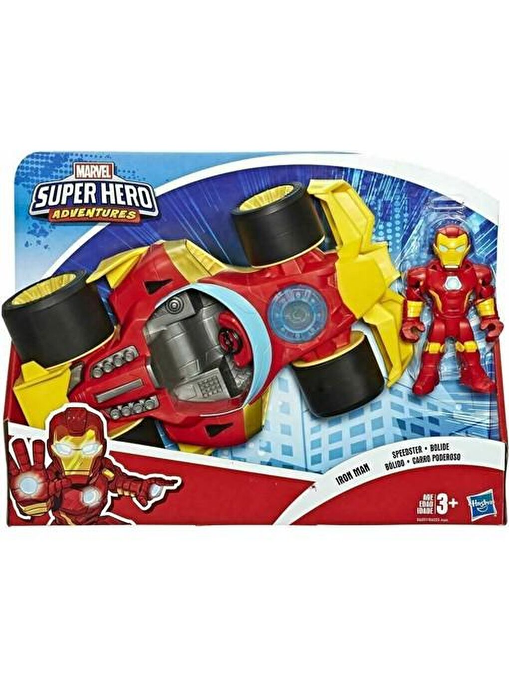 HASBRO Renksiz Marvel Super Hero Adventures Mega Mini Figür ve Araç E6223 - 2