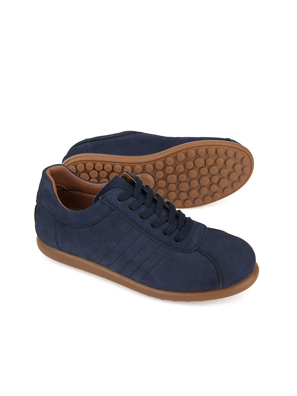 Erkek Hakiki Deri Sneaker 1611066Z29352 Lacivert-3