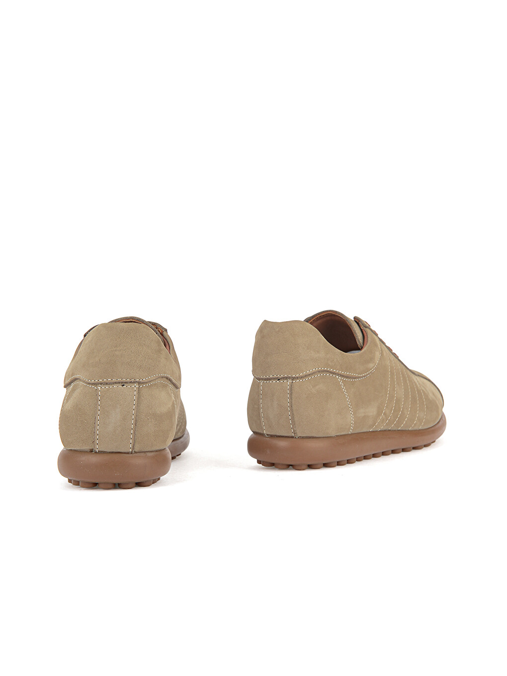 Bej Erkek Hakiki Deri Sneaker 1611066Z29352 Kum-2