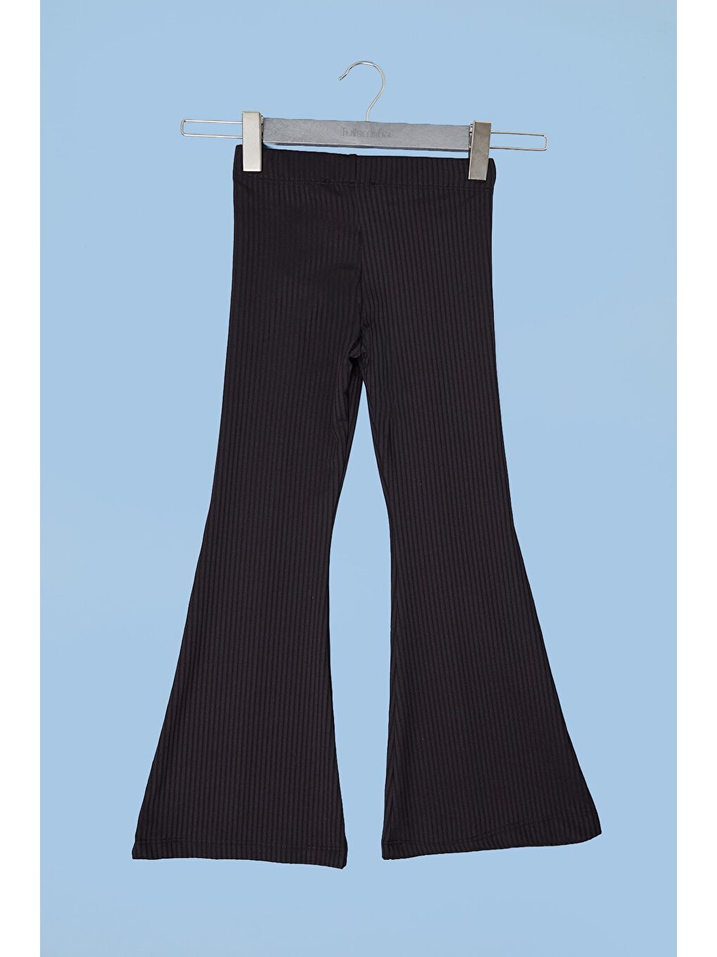 Siyah Fitilli Çimalı Flare Kız Çocuk Pantolon-1