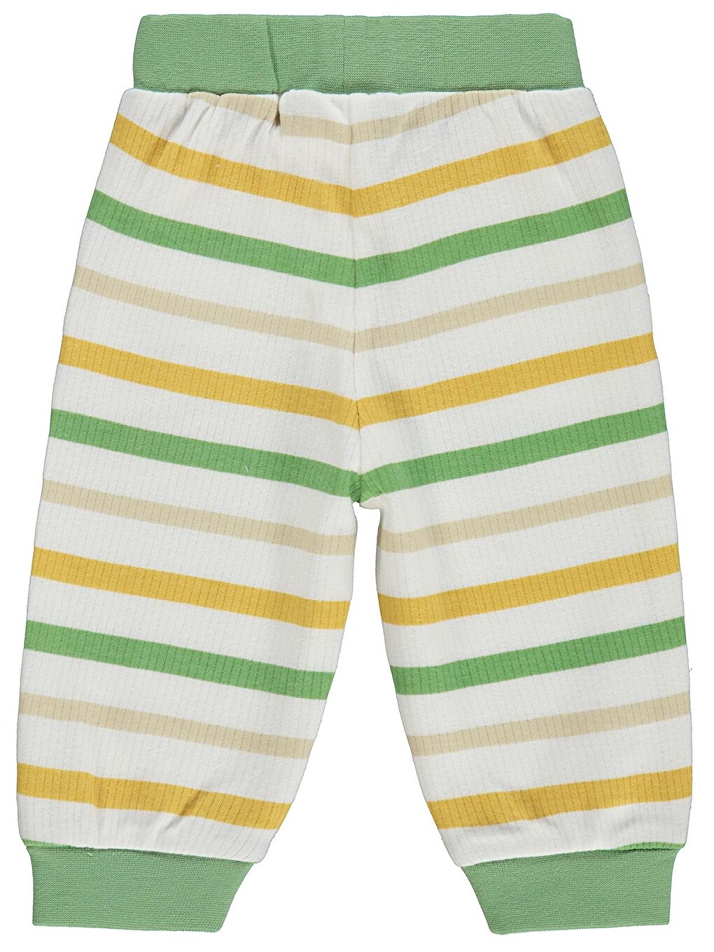 Baby Çizgili 3-18 Ay Tek Alt Bebe - Ekru-1