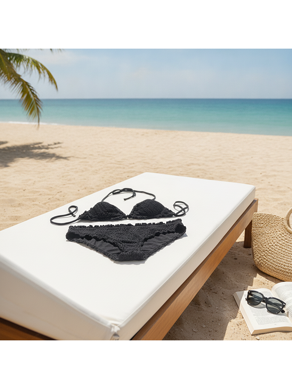 Kadın Plaj Giyim Siyah Renk Bikini Takım Bb2638-1