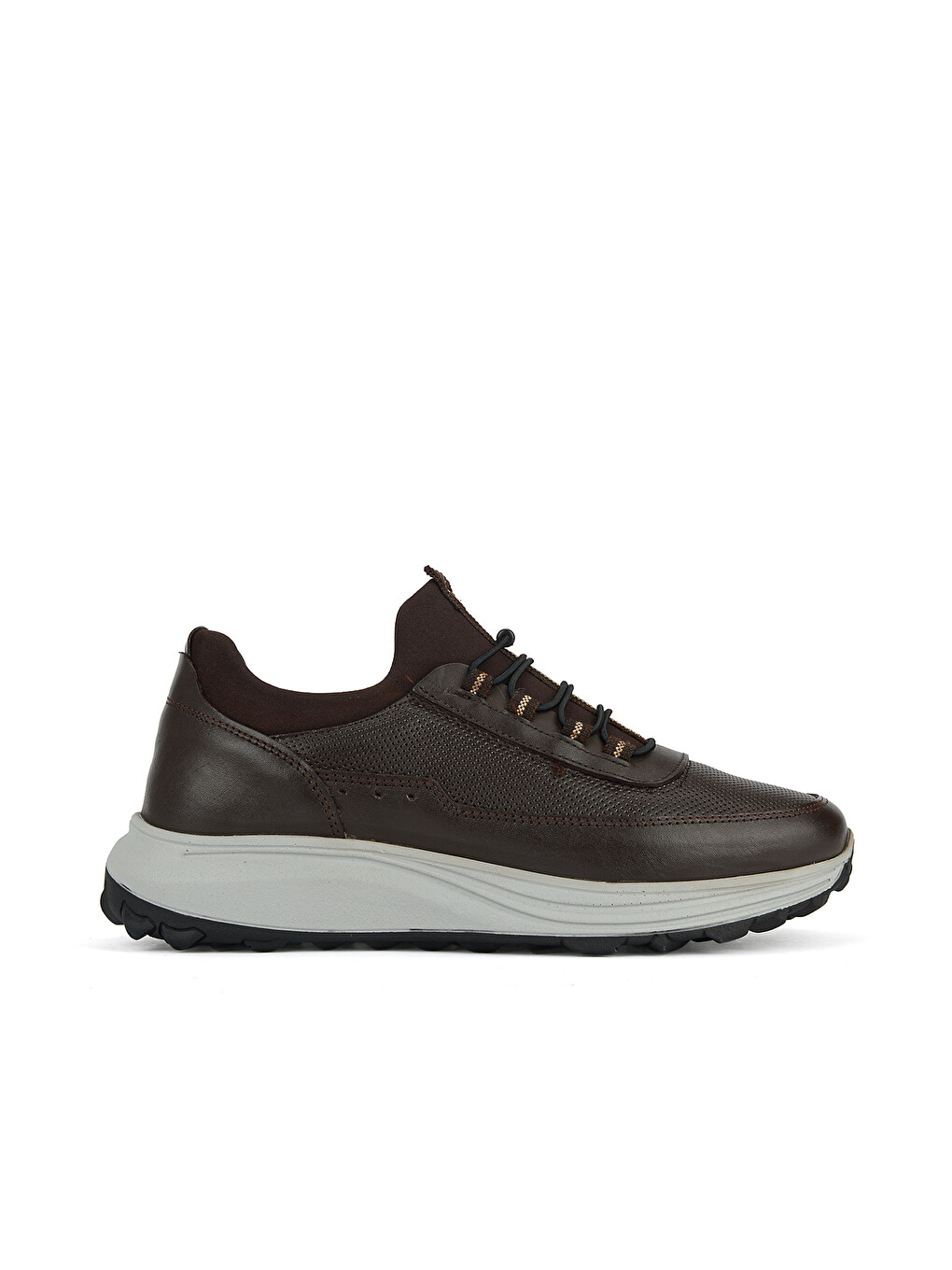 Kahverengi Erkek Hakiki Deri Sneaker 161423Z522 Kahve