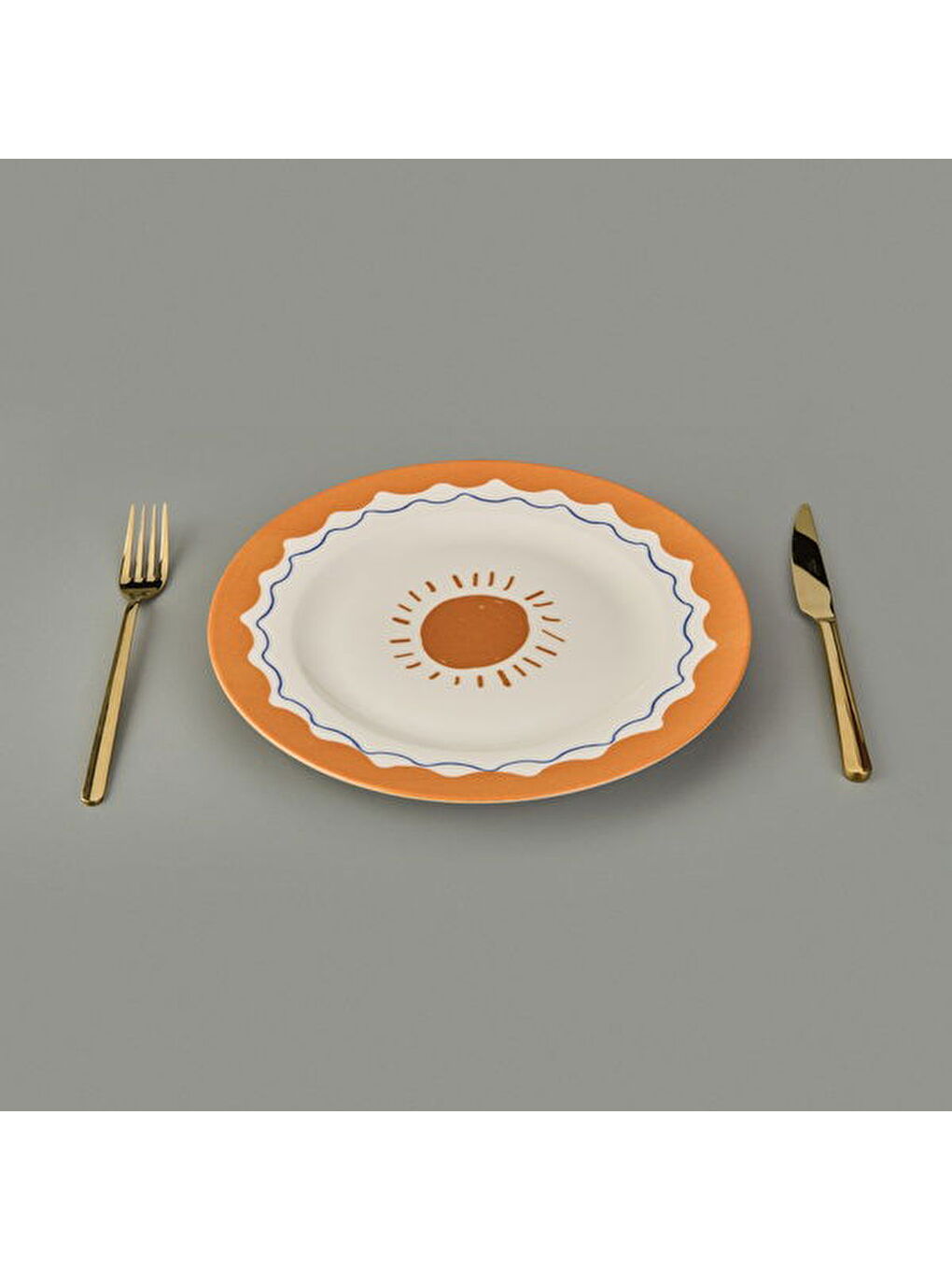 Ekru Kitchen Sun Servis Tabağı - Krem / Sarı - 27 cm