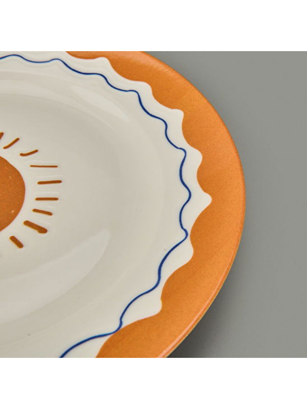 Ekru Kitchen Sun Servis Tabağı - Krem / Sarı - 27 cm-1