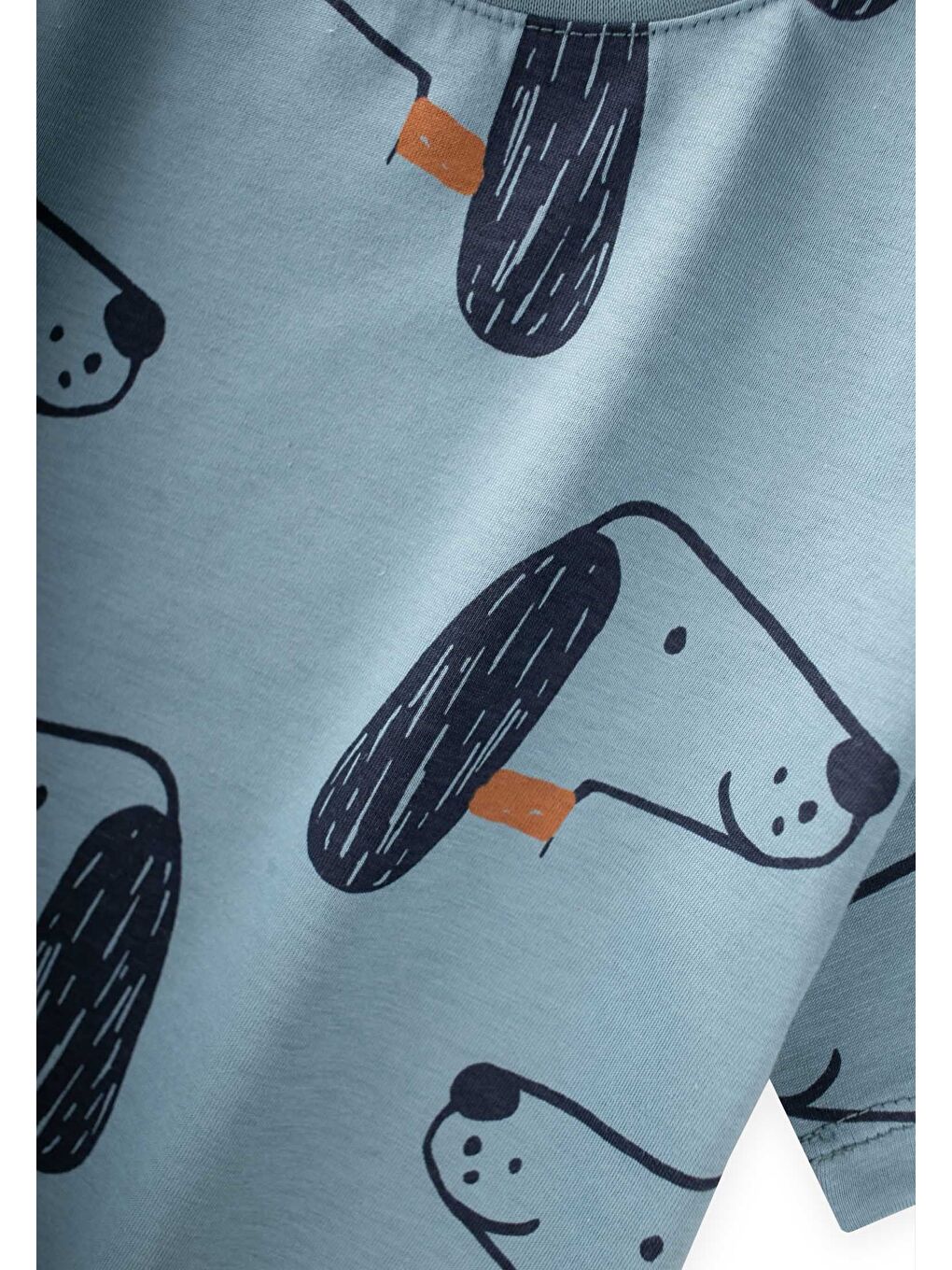 Desenli Kapri Takım 1-8 Yaş Mavi-2