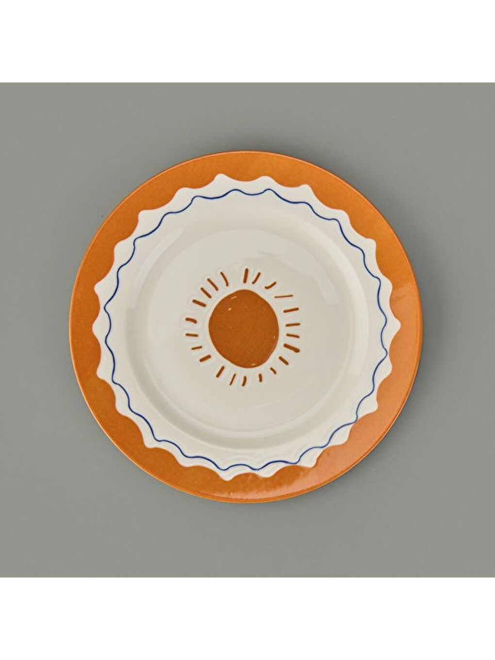 Ekru Kitchen Sun Servis Tabağı - Krem / Sarı - 27 cm-3