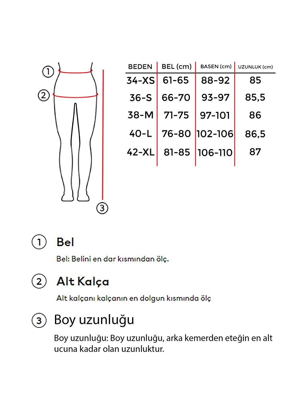 it's basic Kadın Beyaz Renk Yandan Derin Yırtmaç Detaylı Uzun Denim Etek - 3