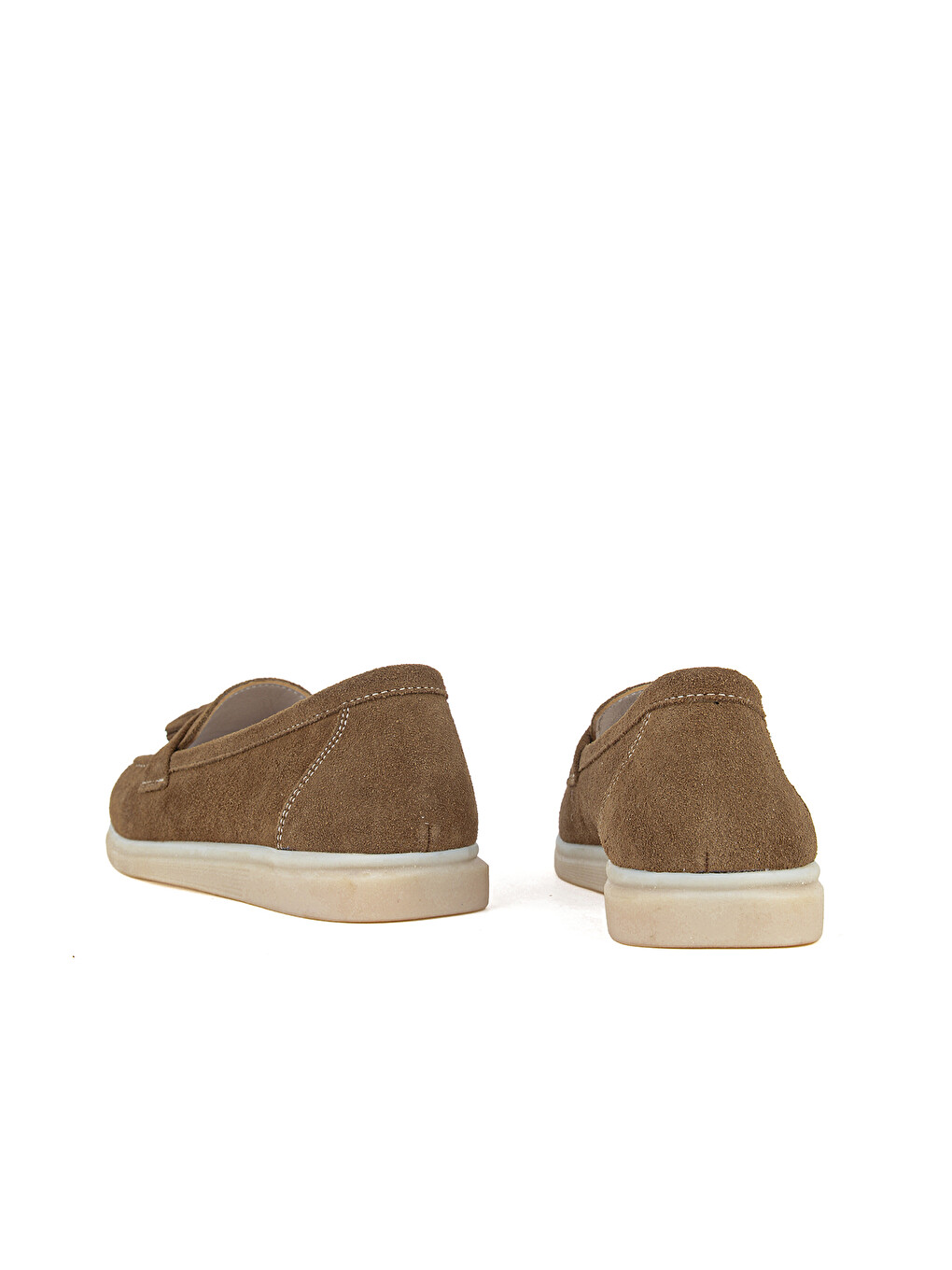 Kahverengi Kadın Hakiki Deri Loafer Ayakkabı 161359Z402 Caramel-2