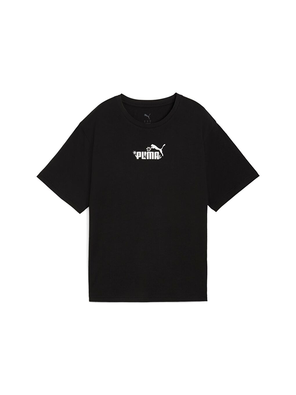 Siyah ESSENTIALS Nature 2.0 Kadın Geniş Kesim Tişört