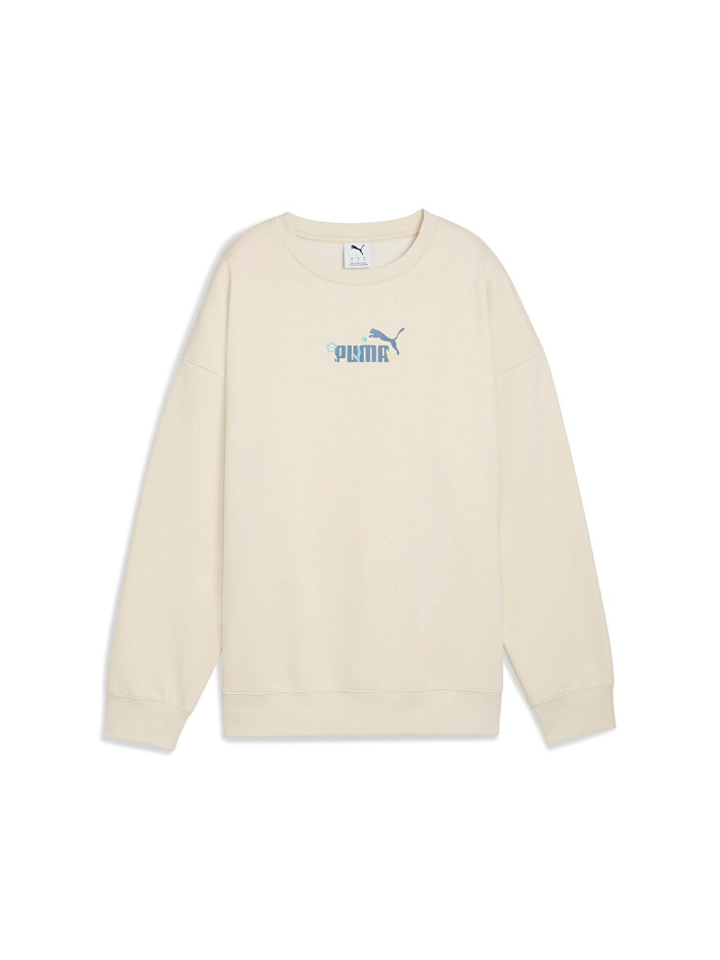 Beyaz ESSENTIALS Nature 2.0 Kadın Geniş Kesim SWEATSHIRT