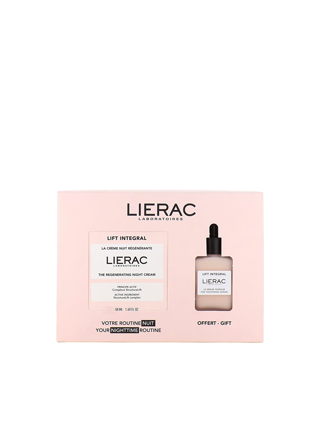 LIERAC Renksiz Lift Integral Regenerating Night Cream & Mm Serum