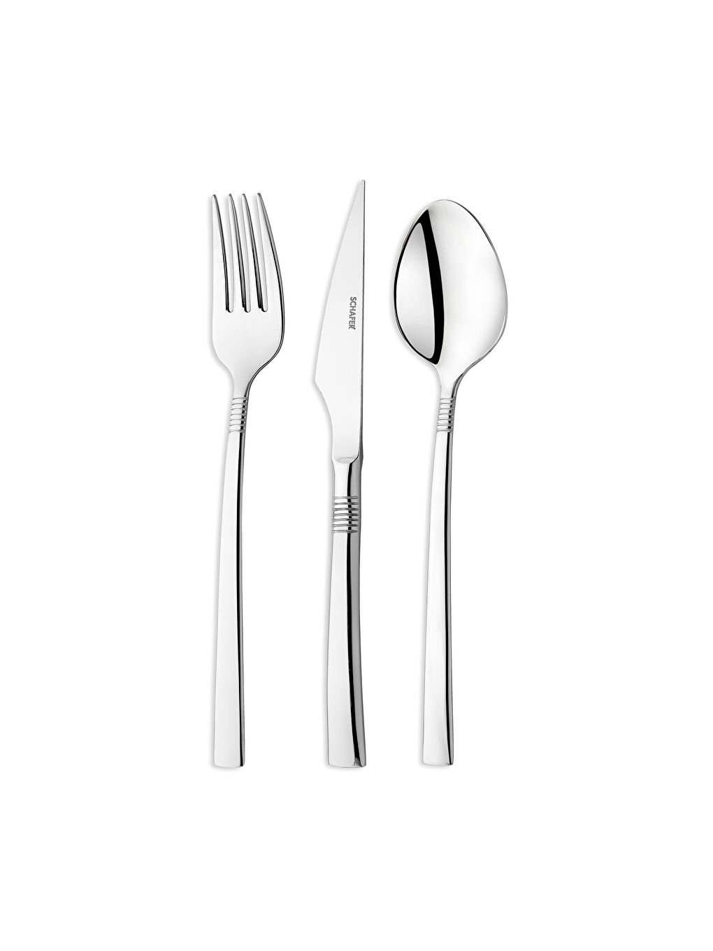 Gri Lena Çatal Kaşık Bıçak Takımı-18 Parça-1