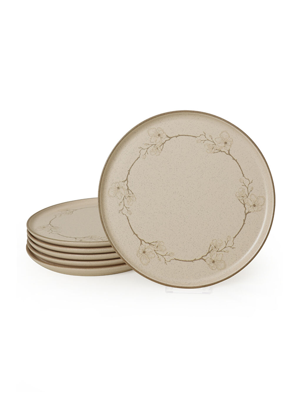 Kahverengi Taupe Bloom Nordıc Servis Tabağı 28 Cm 6 Adet-4