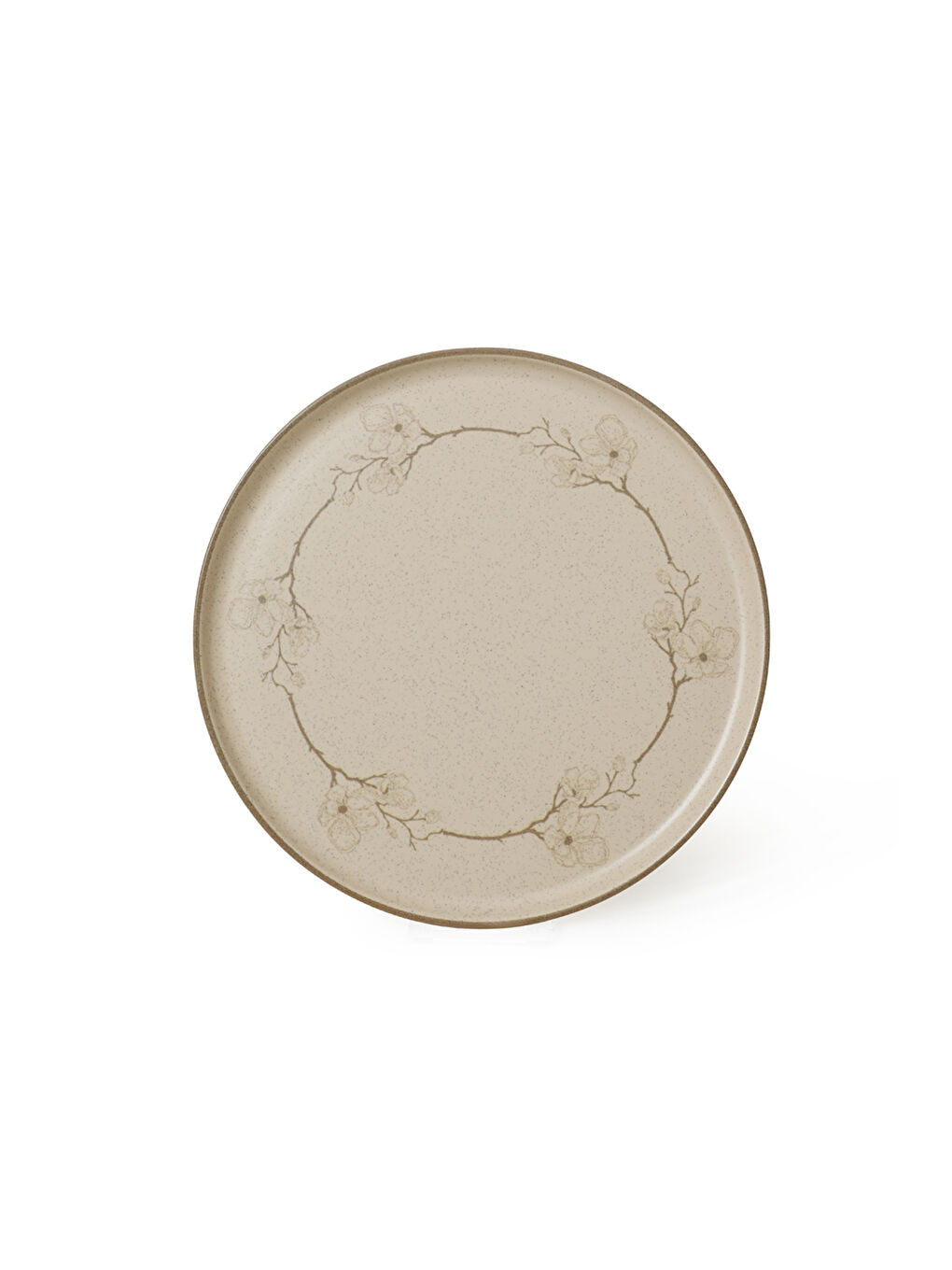 Kahverengi Taupe Bloom Nordıc Servis Tabağı 28 Cm 6 Adet-5