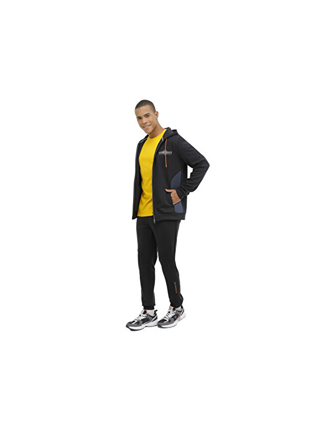 3w Ml Madrid C 18ty604 3pr Erkek Günlük Fermuarlı Sweatshirt 101450529 Siyah-3