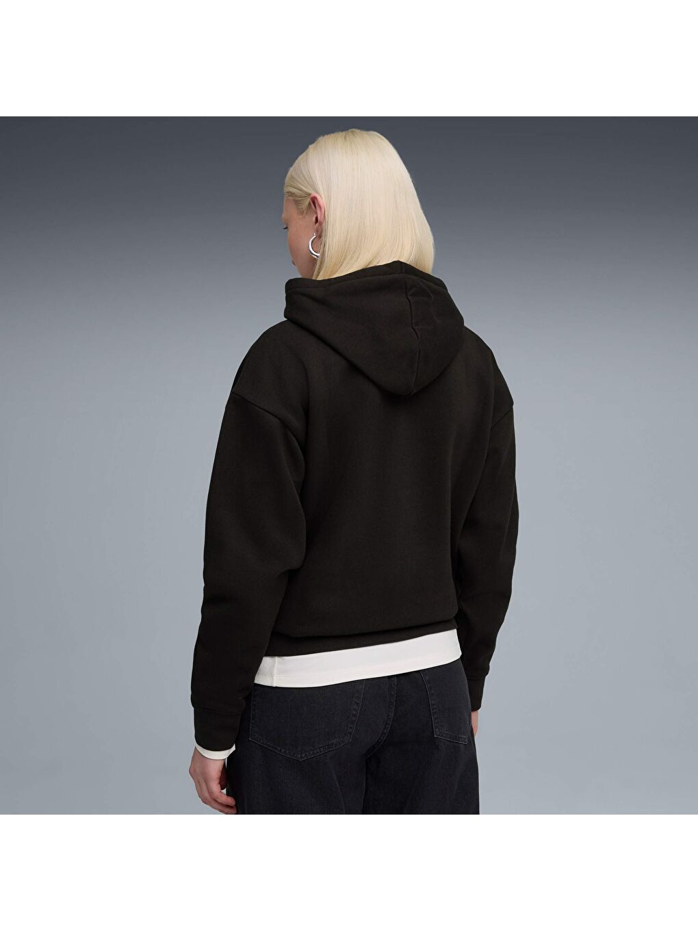 Siyah ESSENTIALS Nature 2.0 Comfort Kadın Kapüşonlu SWEATSHIRT-2