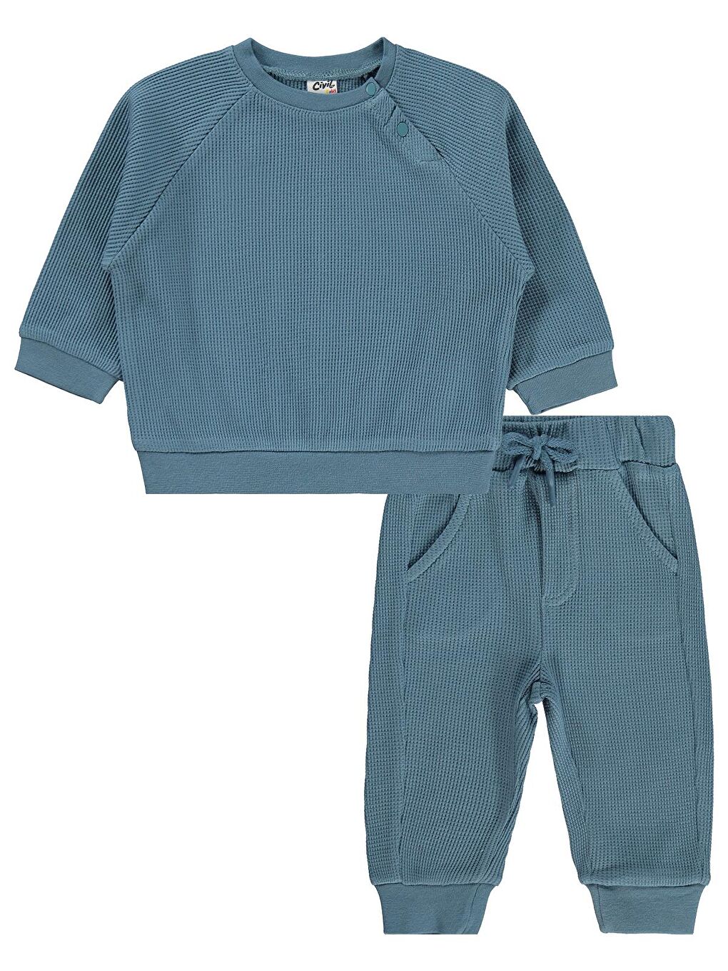İndigo Baby Basic 3-18 Ay Takım - Mavi-1
