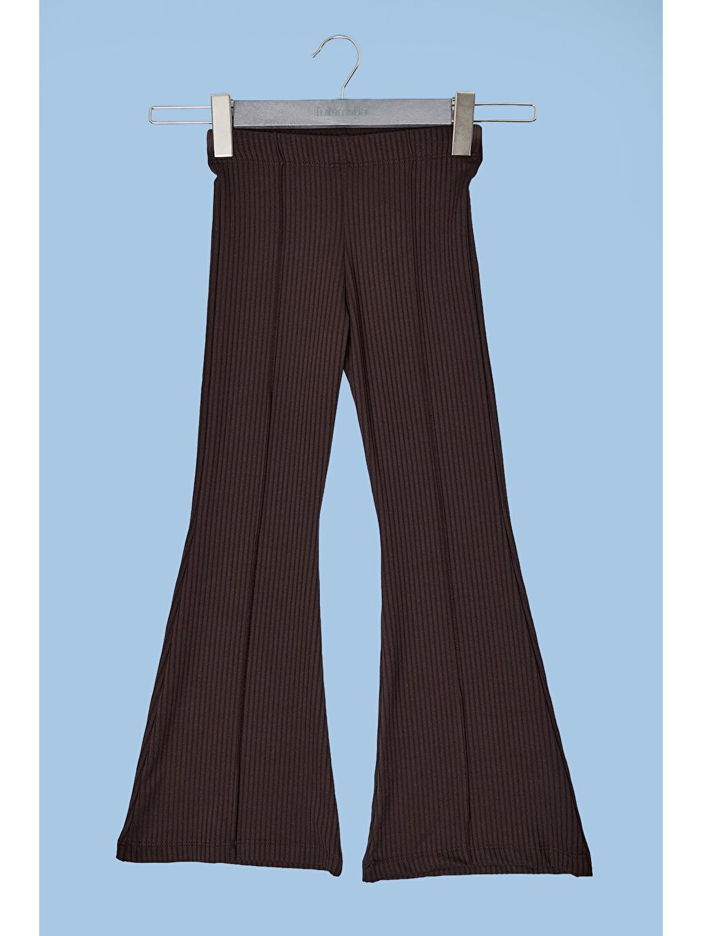 Kahverengi Fitilli Çimalı Flare Kız Çocuk Pantolon