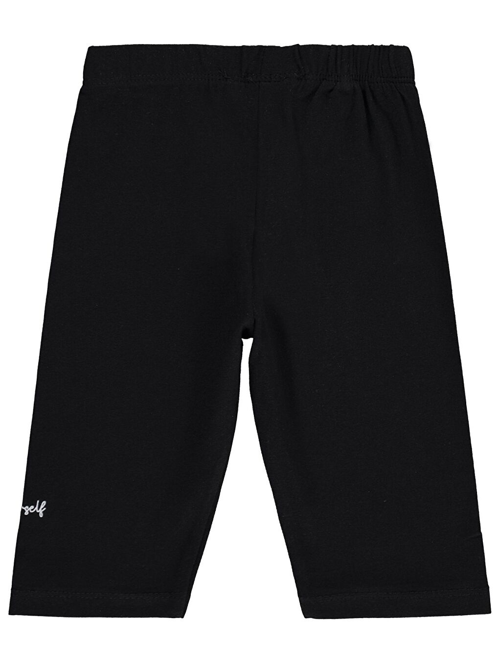 Girls Be Happy Baskılı 2-5 Yaş Tayt - Siyah-1