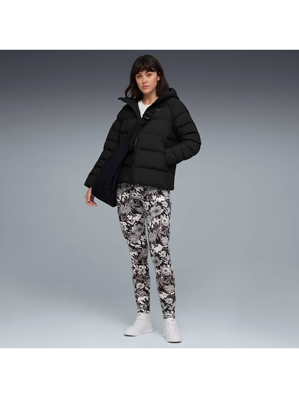 Siyah ESSENTIALS Nature 2.0 Kadın Tayt-1