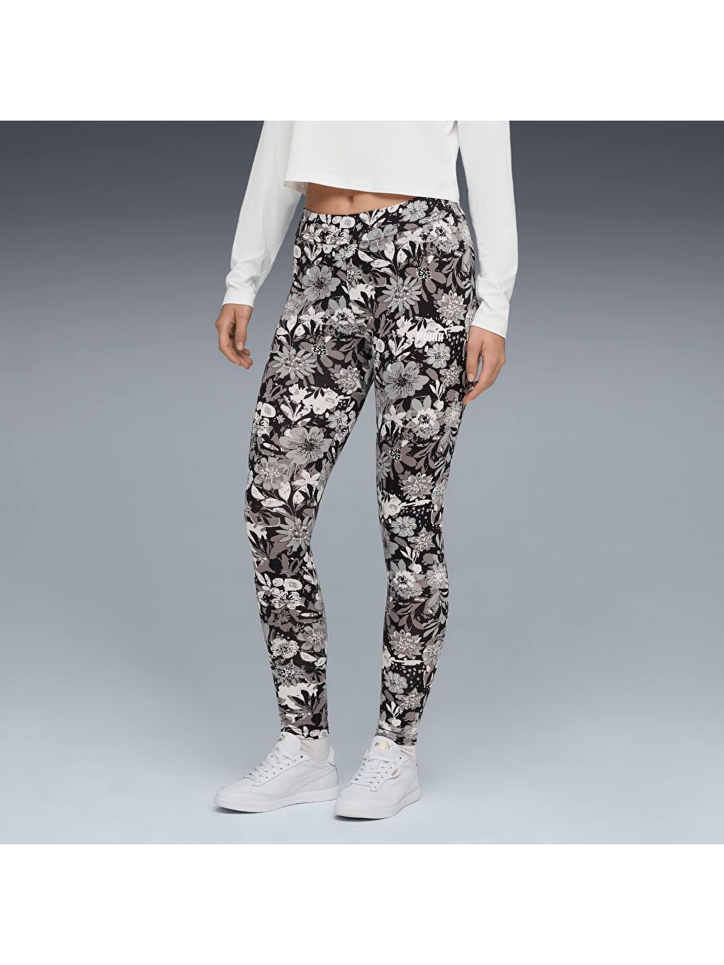 Siyah ESSENTIALS Nature 2.0 Kadın Tayt-4