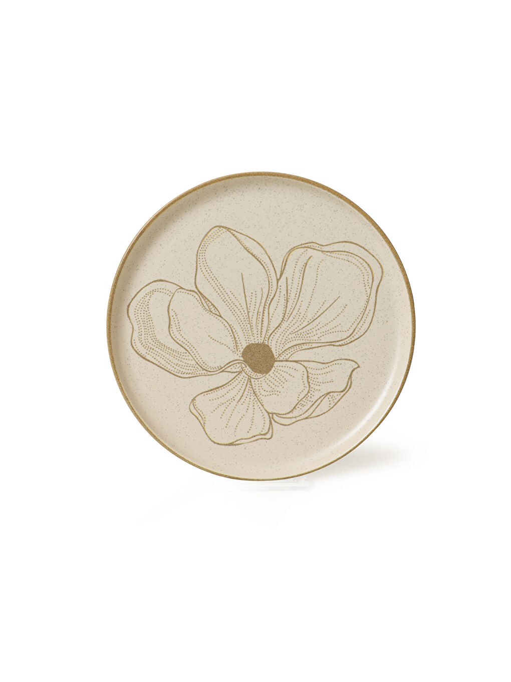 Kahverengi Taupe Bloom Nordıc Pasta Tabağı 22 Cm 6 Adet-6