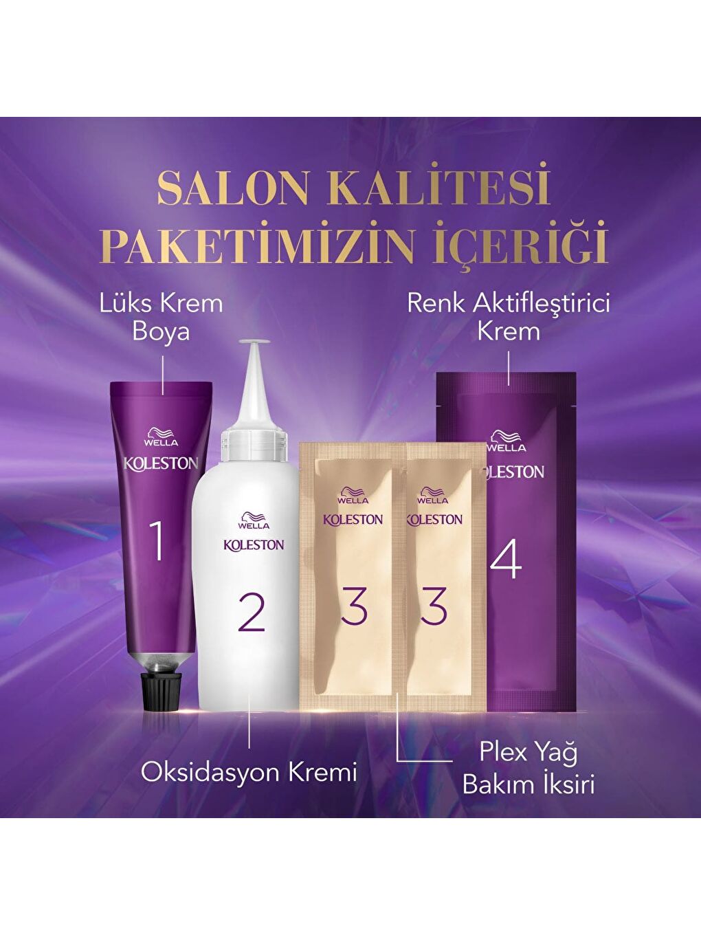 Wella Renksiz Koleston Supreme Kit 7/18 Işıltılı Inci Küllü Kumral *18 - 4