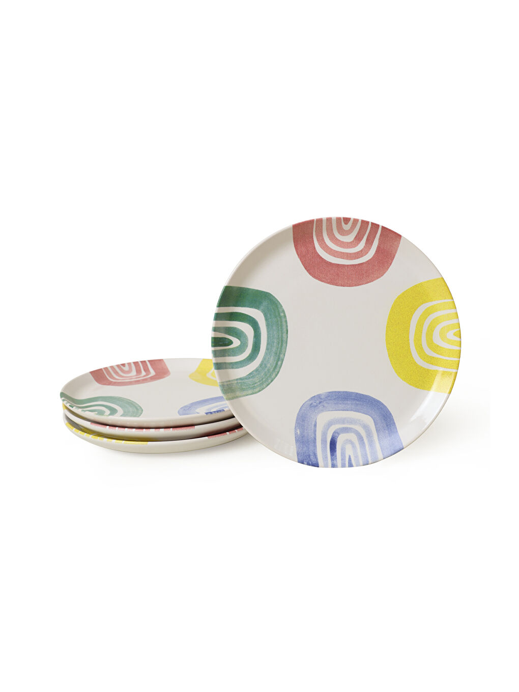 Karışık Etnik Hitit Pasta Tabağı 20 Cm 4 Adet-6