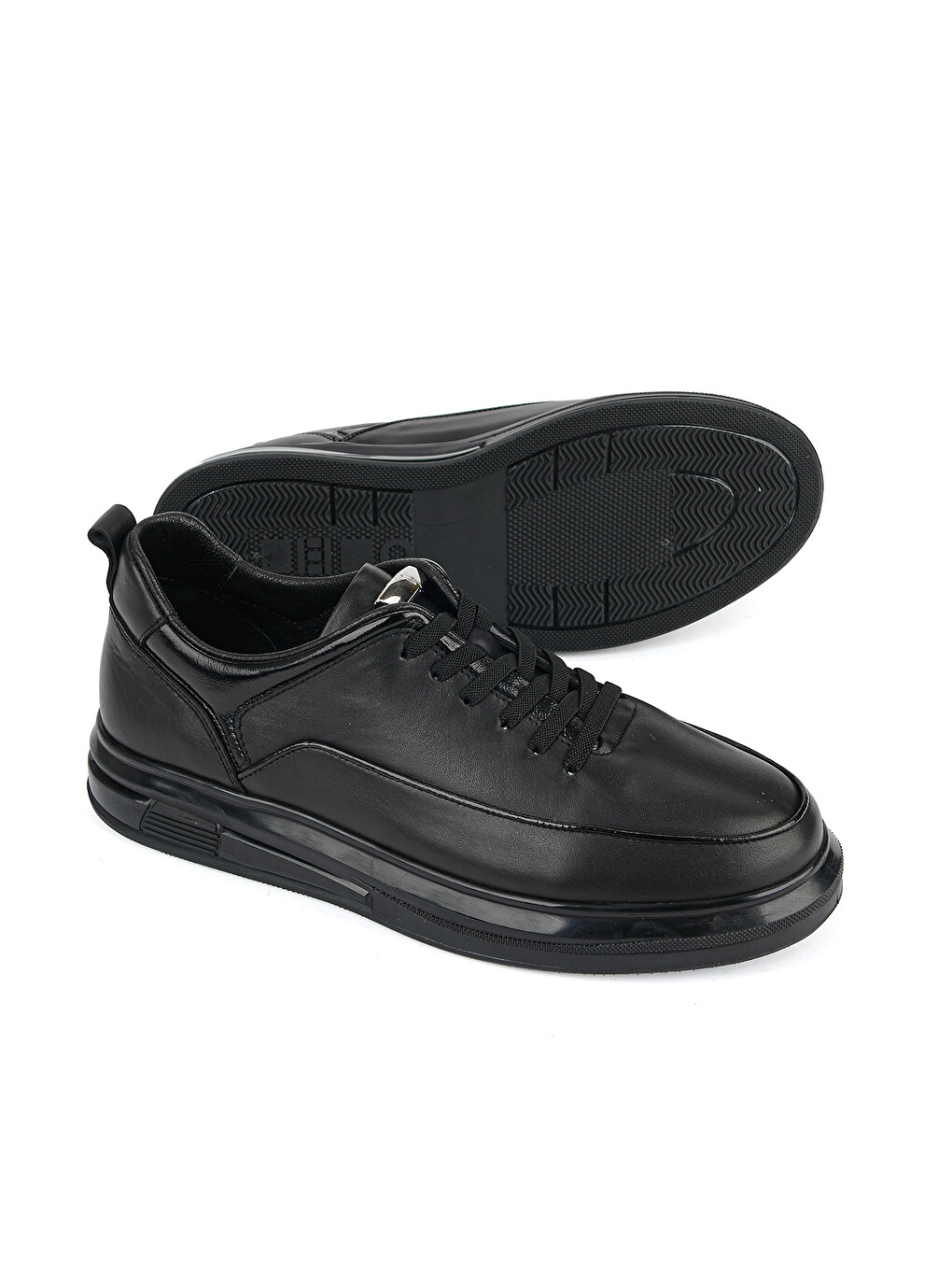 Erkek Hakiki Deri Sneaker 1611037Z2583 Siyah-3
