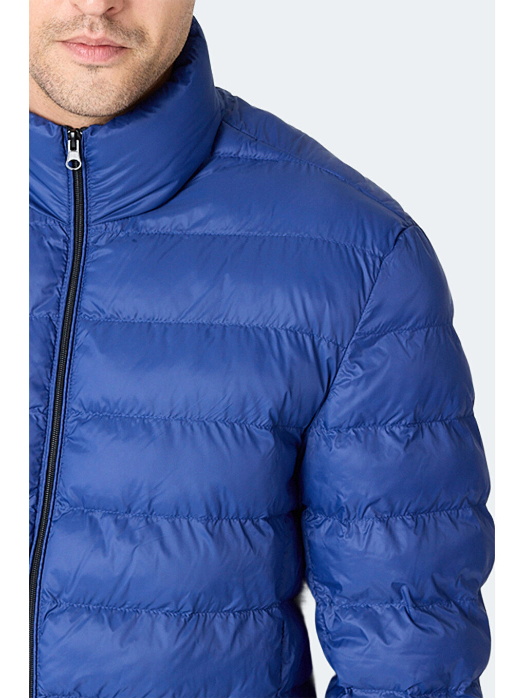 Braum Erkek Şişme Saks Mavi Mont & Kaban-1