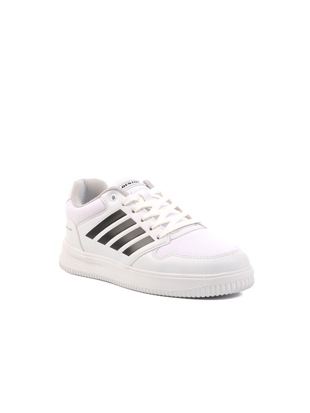 Beyaz-Siyah Hafif Fileli Erkek Spor Ayakkabı BST-B74 G-2